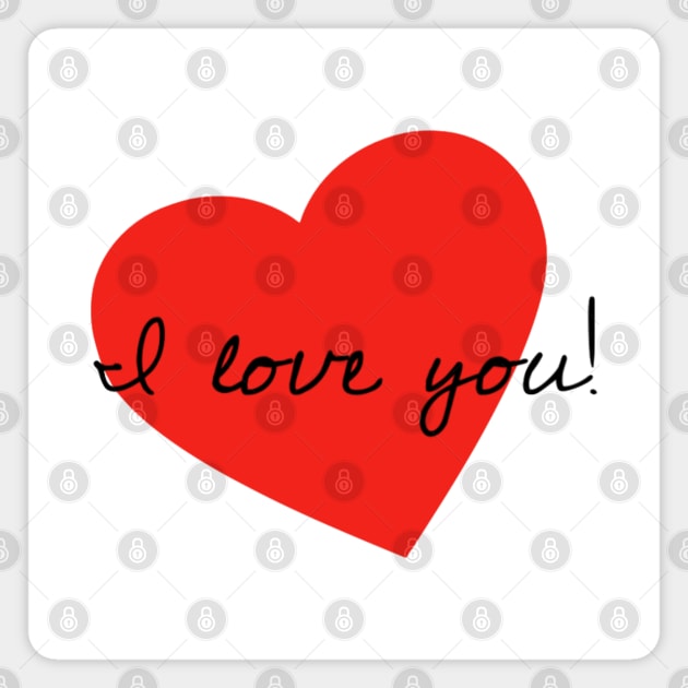 Red Hearted Love Magnet by L'Appel du Vide Designs by Danielle Canonico